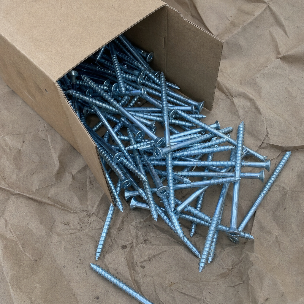 Masonry screws, blue zinc, pack of 100