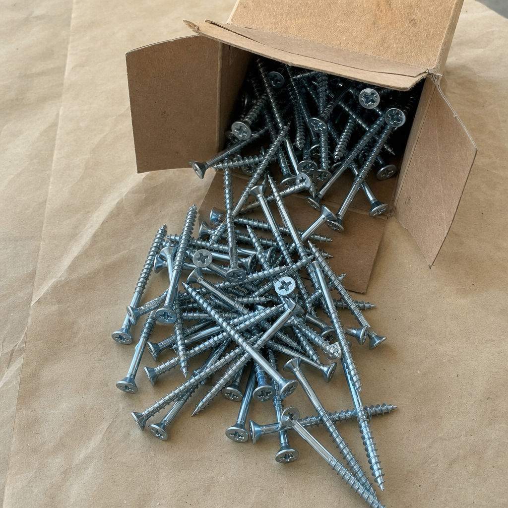 Wood screws, pozi countersunk, pack of 200